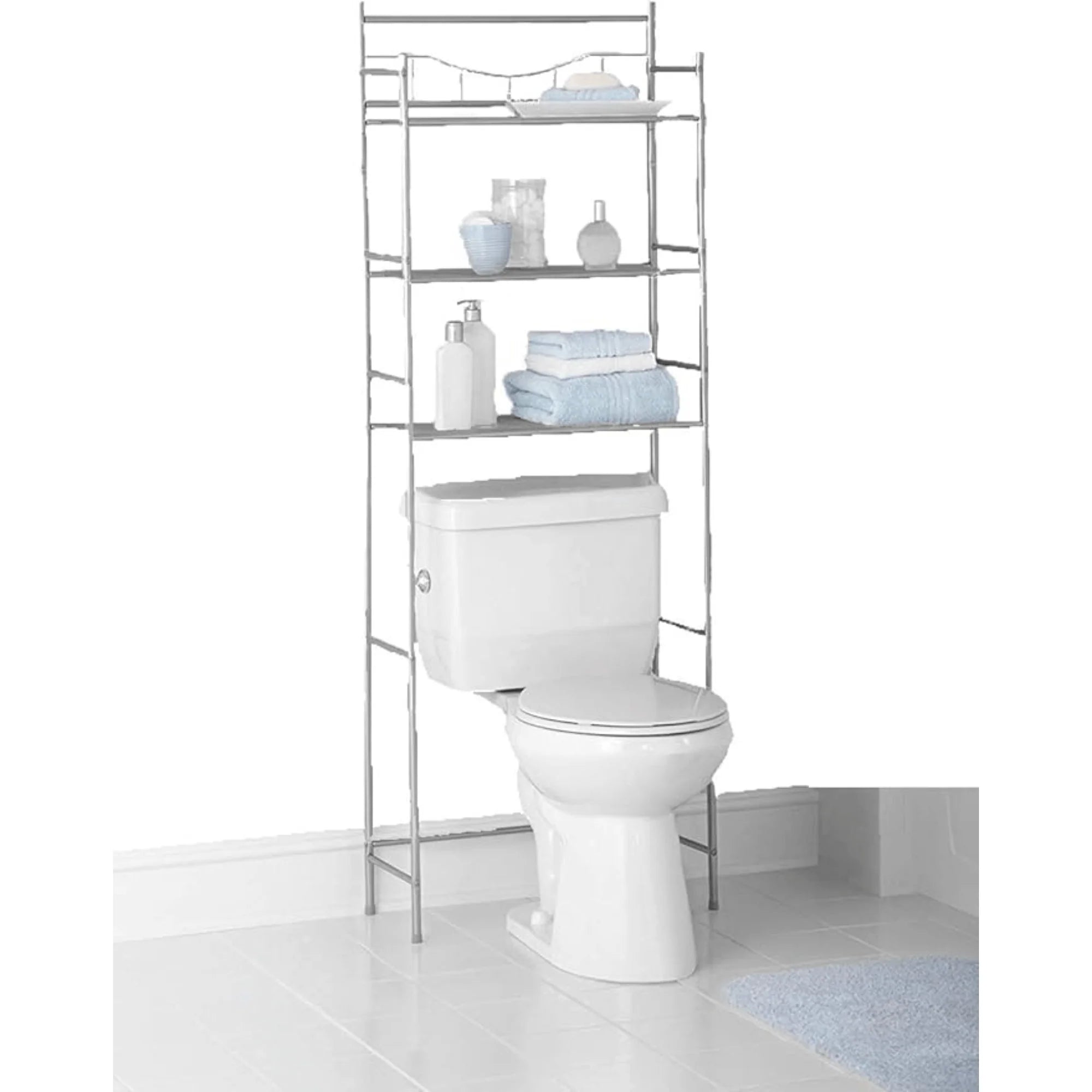 Mainstays 3-Shelf Over-The-Toilet Steel Storage Rack