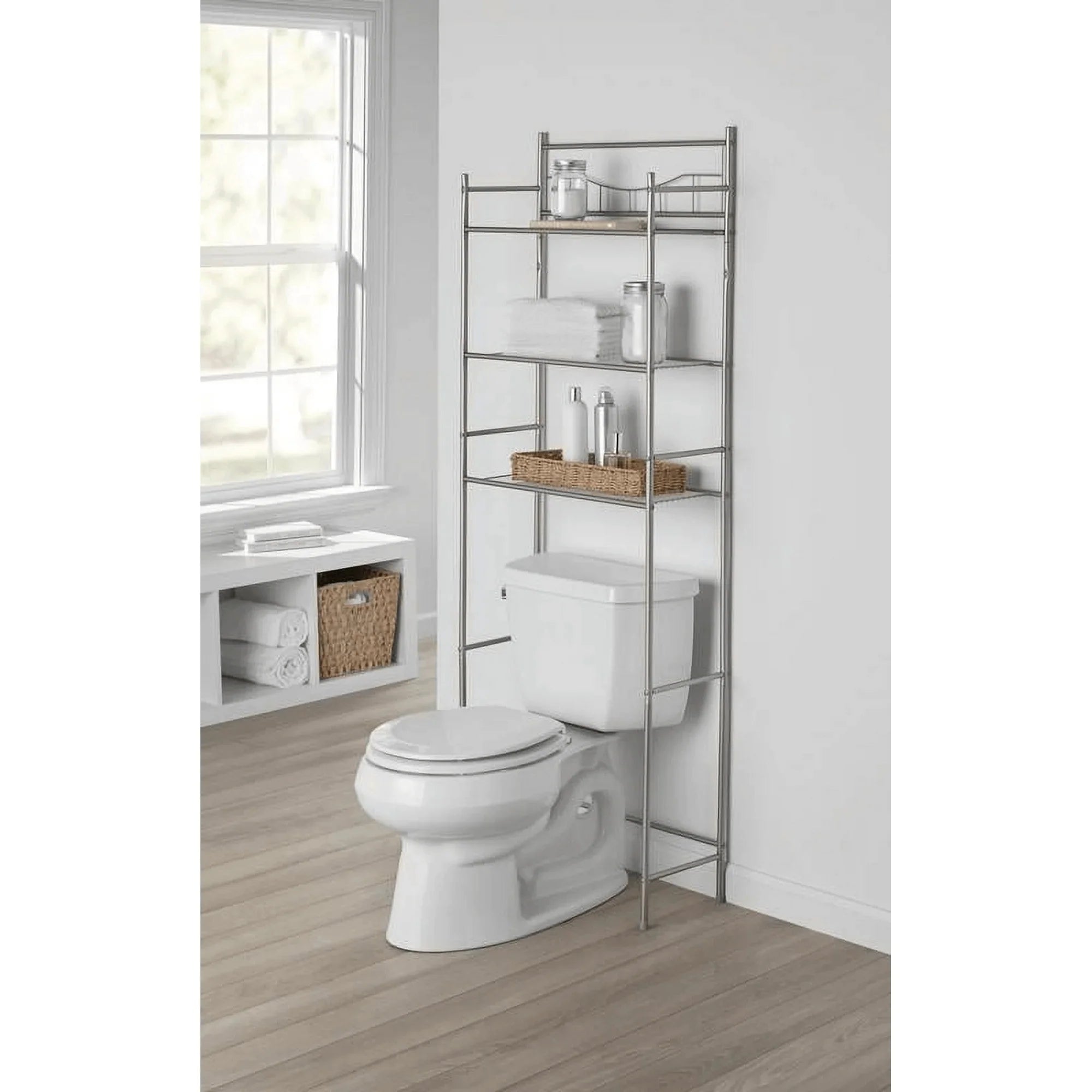 Mainstays 3-Shelf Over-The-Toilet Steel Storage Rack