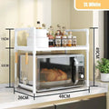 Kitchen Storage Rack Microwave Shelf Condiment Organizer Shelf Multi-Layer Simple Countertop Tidying Shelves Kitchen Accessories
