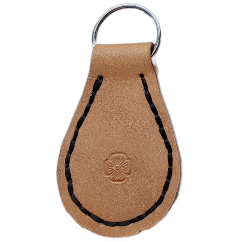 Handcrafted Leather Keychain / Fob