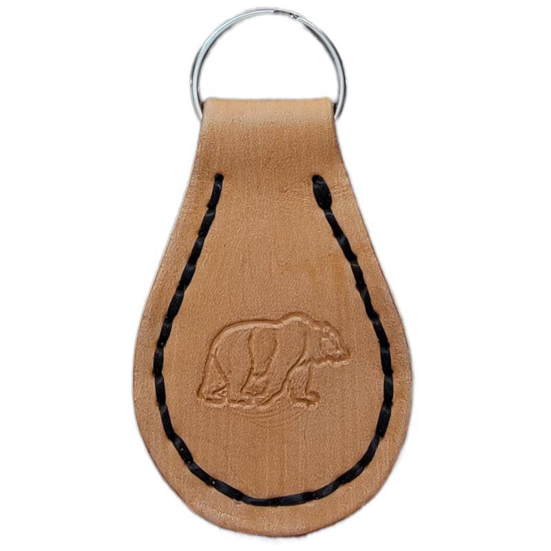 Handcrafted Leather Keychain / Fob