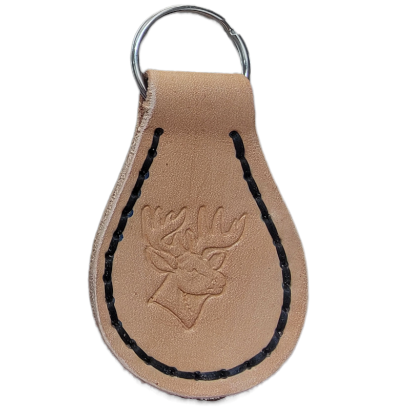 Handcrafted Leather Keychain / Fob