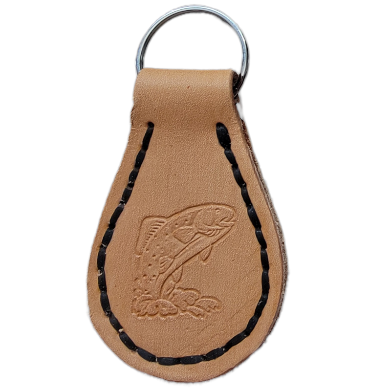 Handcrafted Leather Keychain / Fob