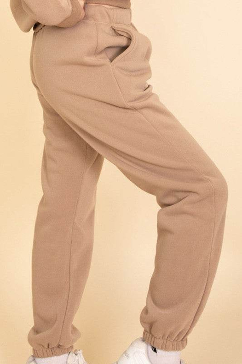 Side Pocket Drawstring Waist Sweatpants