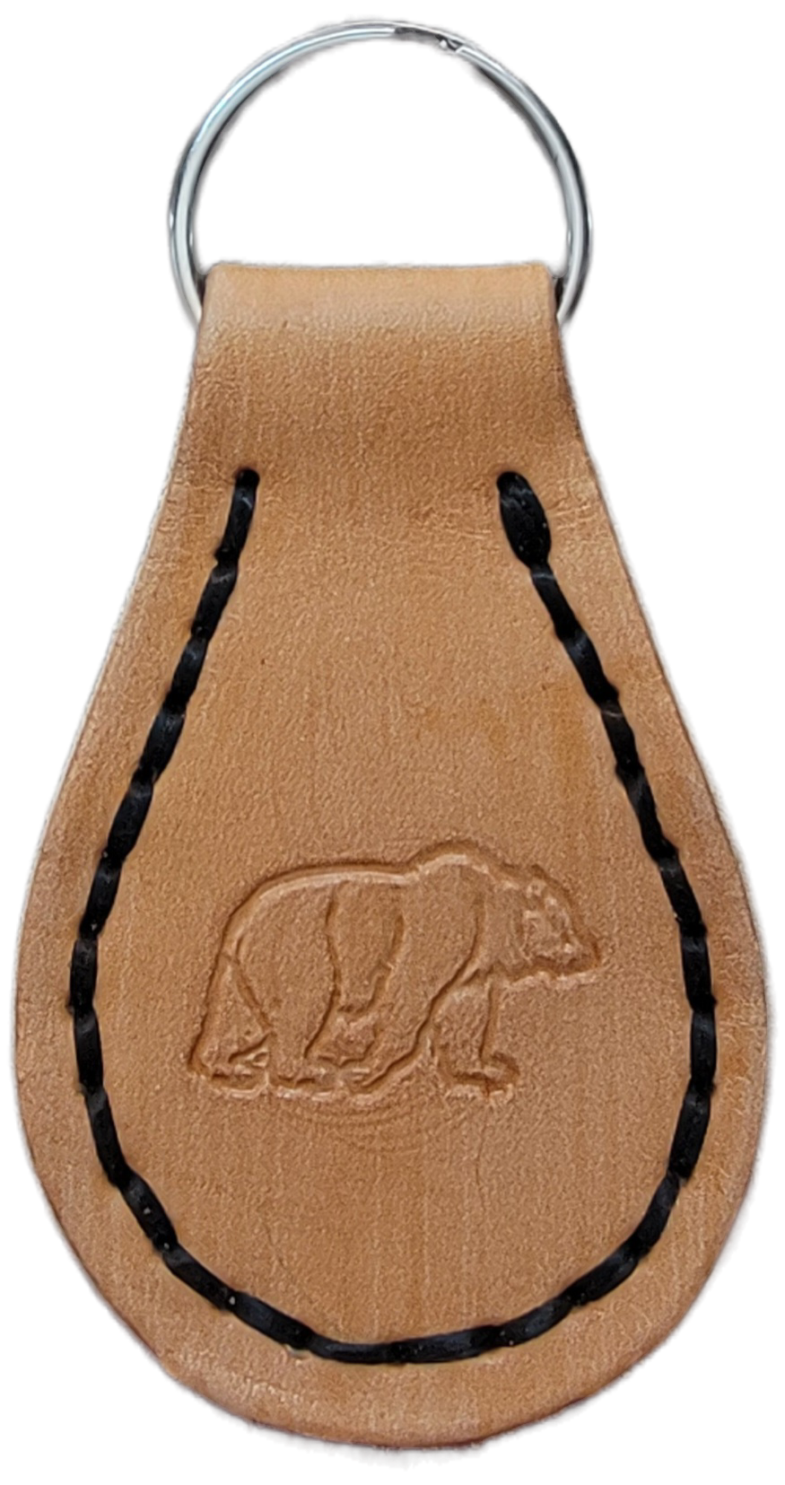 Handcrafted Leather Keychain / Fob